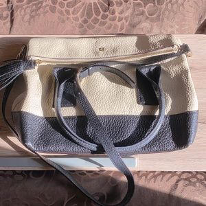 Kate spade cream and black crossbody